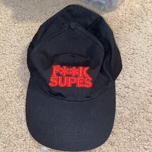 THE BOYS Original Promo TV Fitted Black Hat Cap F**K SUPES Amazon Prime Video